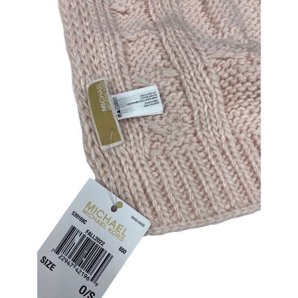 Michael Kors  Cable Knit Infinity Brown Scarf ONE SIZE - Picture 3 of 9